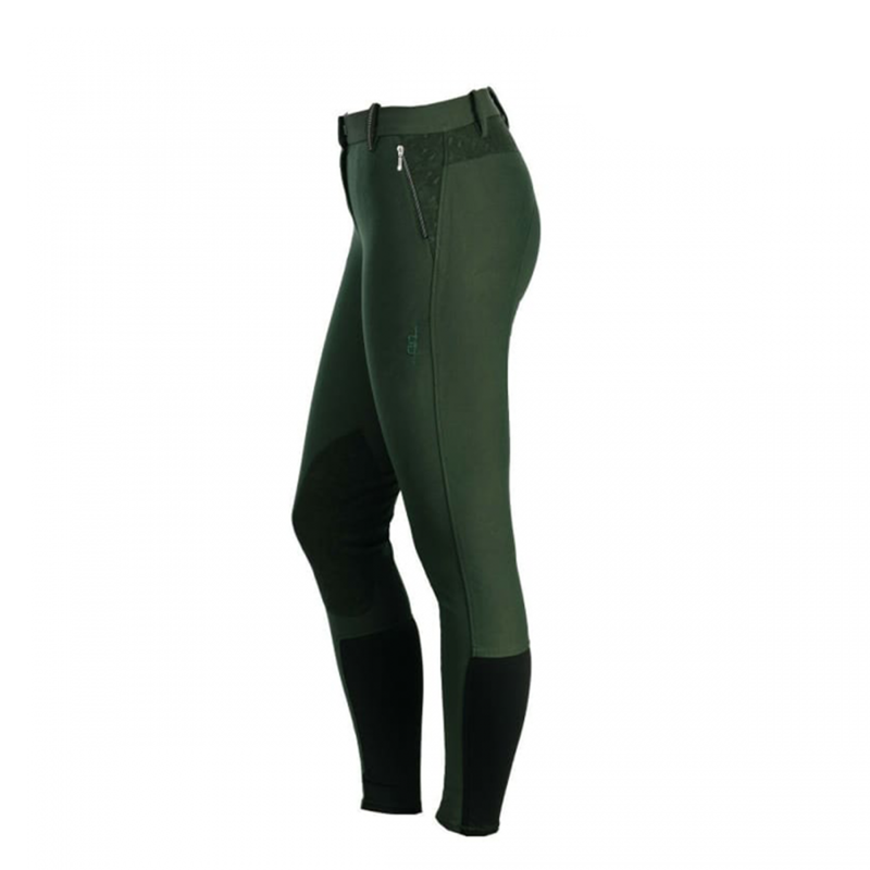 Horseware AA Letta Ladies Self Seat Breeches - Pine Grove-1